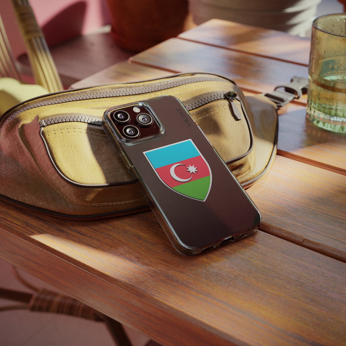 Azerbaijan Case iPhone 13 Pro Shield Emblem